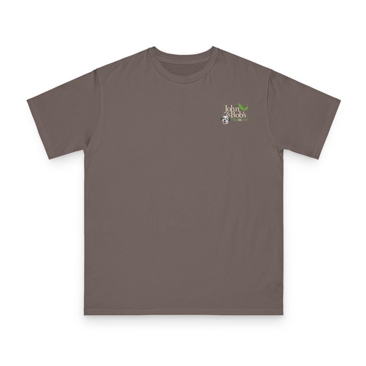 John & Bob’s® Chip Logo “Is Your Soil Alive?” T-Shirt