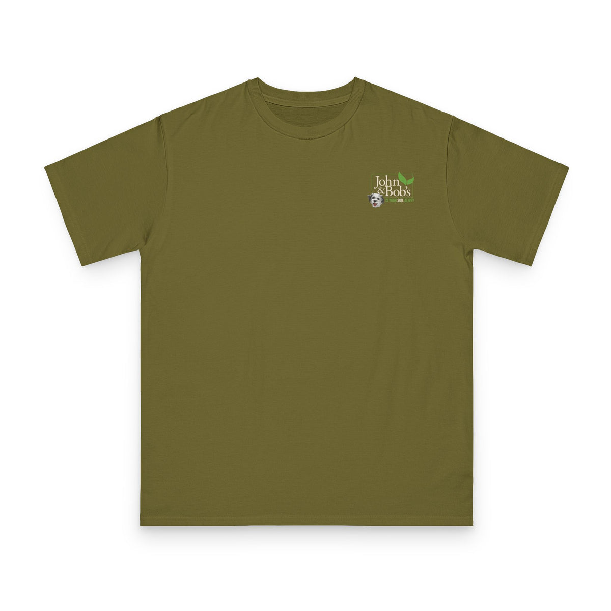 John & Bob’s® Chip Logo “Is Your Soil Alive?” T-Shirt