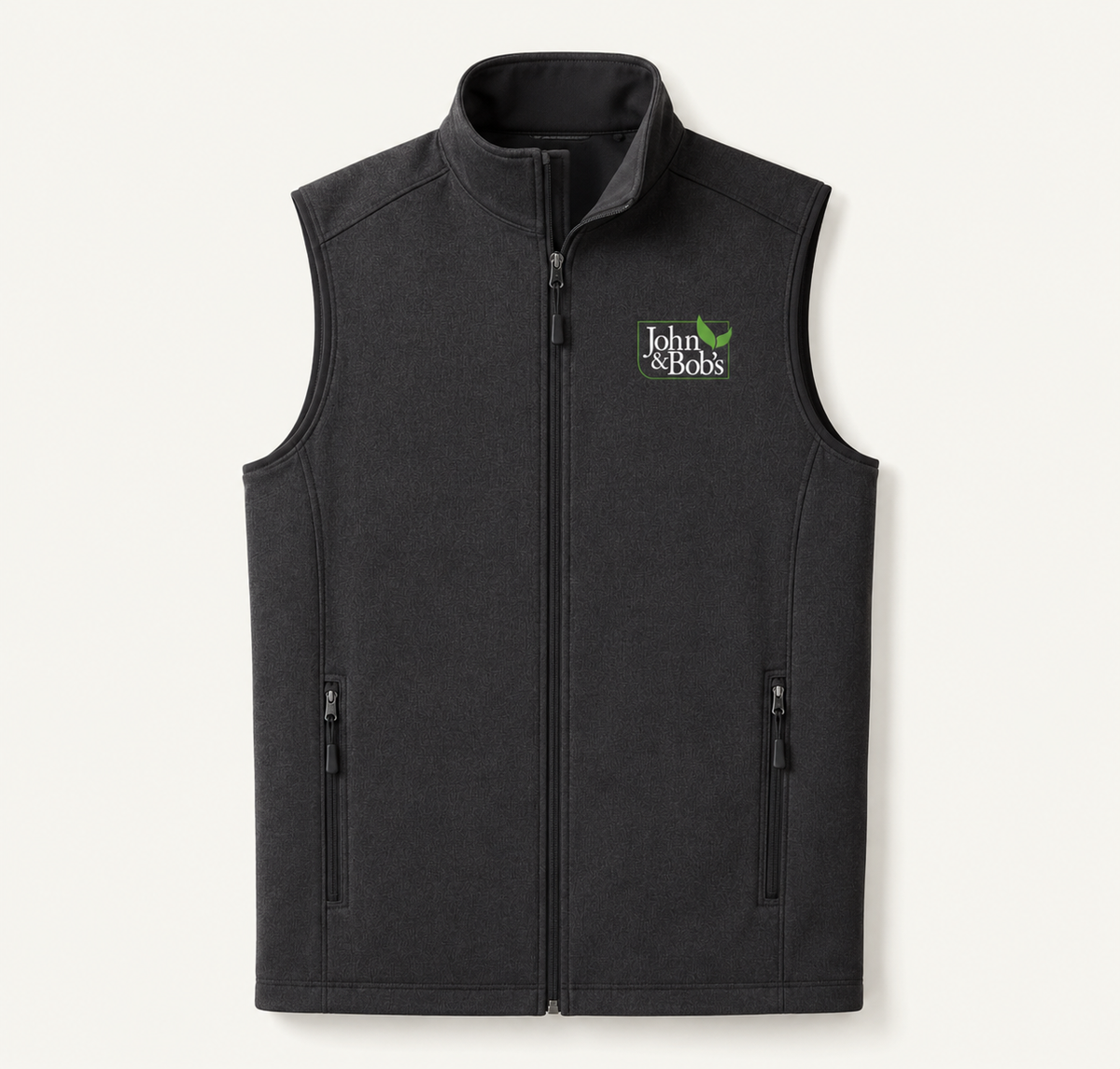 John & Bob’s® Logo Embroidered Soft Shell Vest