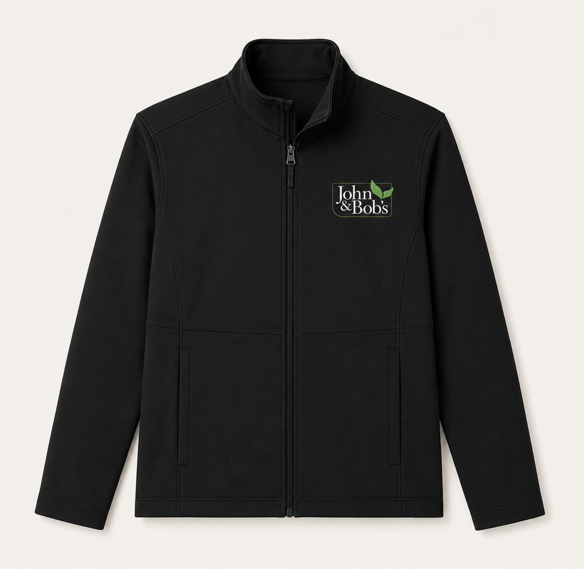 John & Bob’s® Logo Embroidered Soft Shell Jacket
