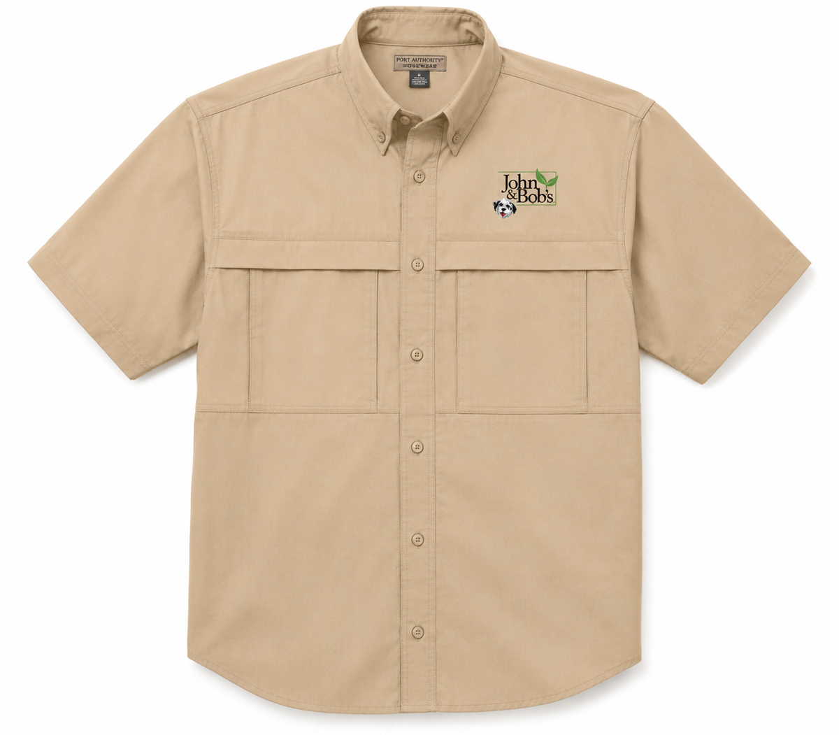 John & Bob’s® Chip Logo Embroidered Work Shirt