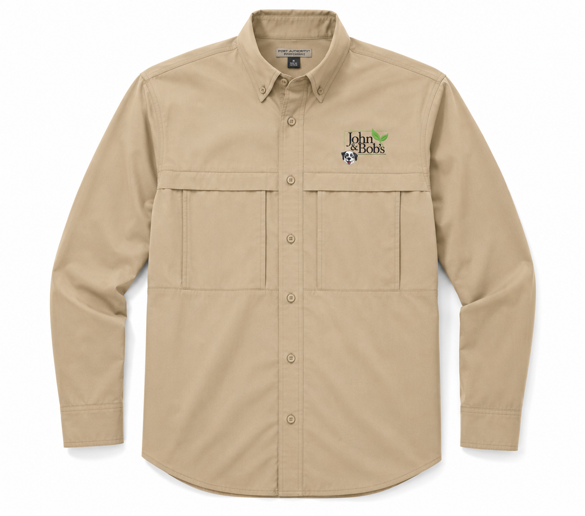 John & Bob’s® Chip Logo Embroidered Performance Field Shirt