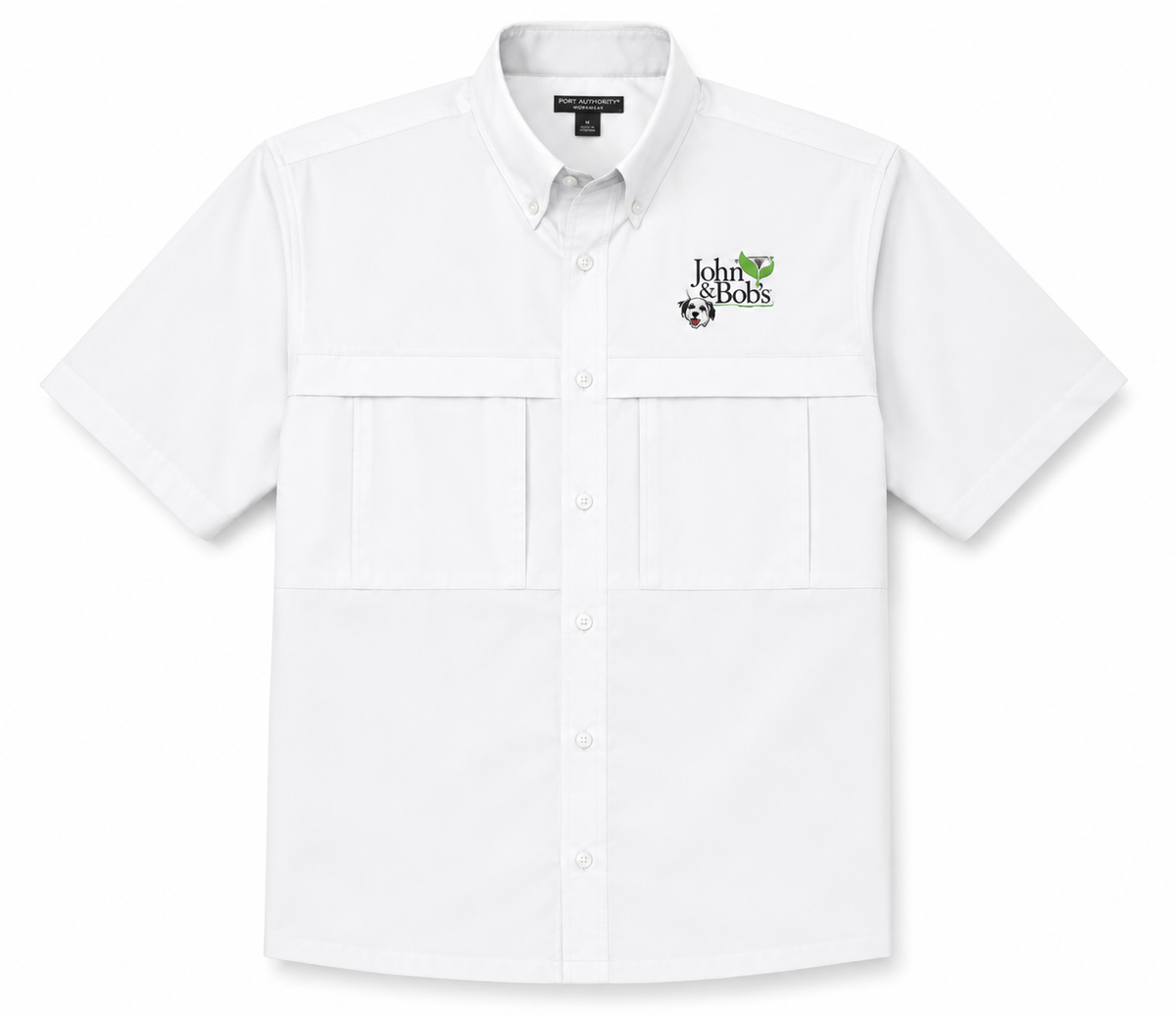 John & Bob’s® Chip Logo Embroidered Work Shirt