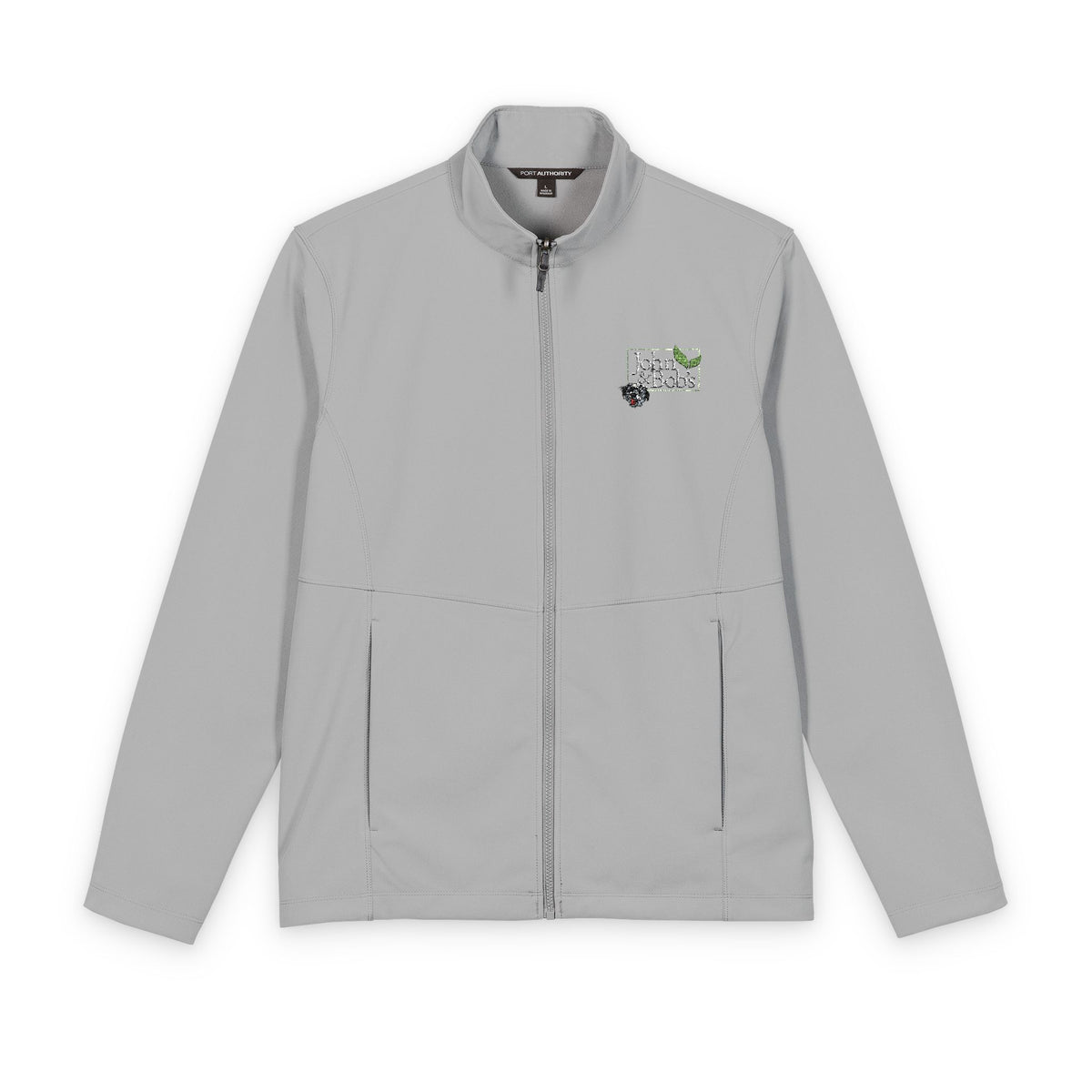 John & Bob’s® Chip Logo Embroidered Soft Shell Jacket