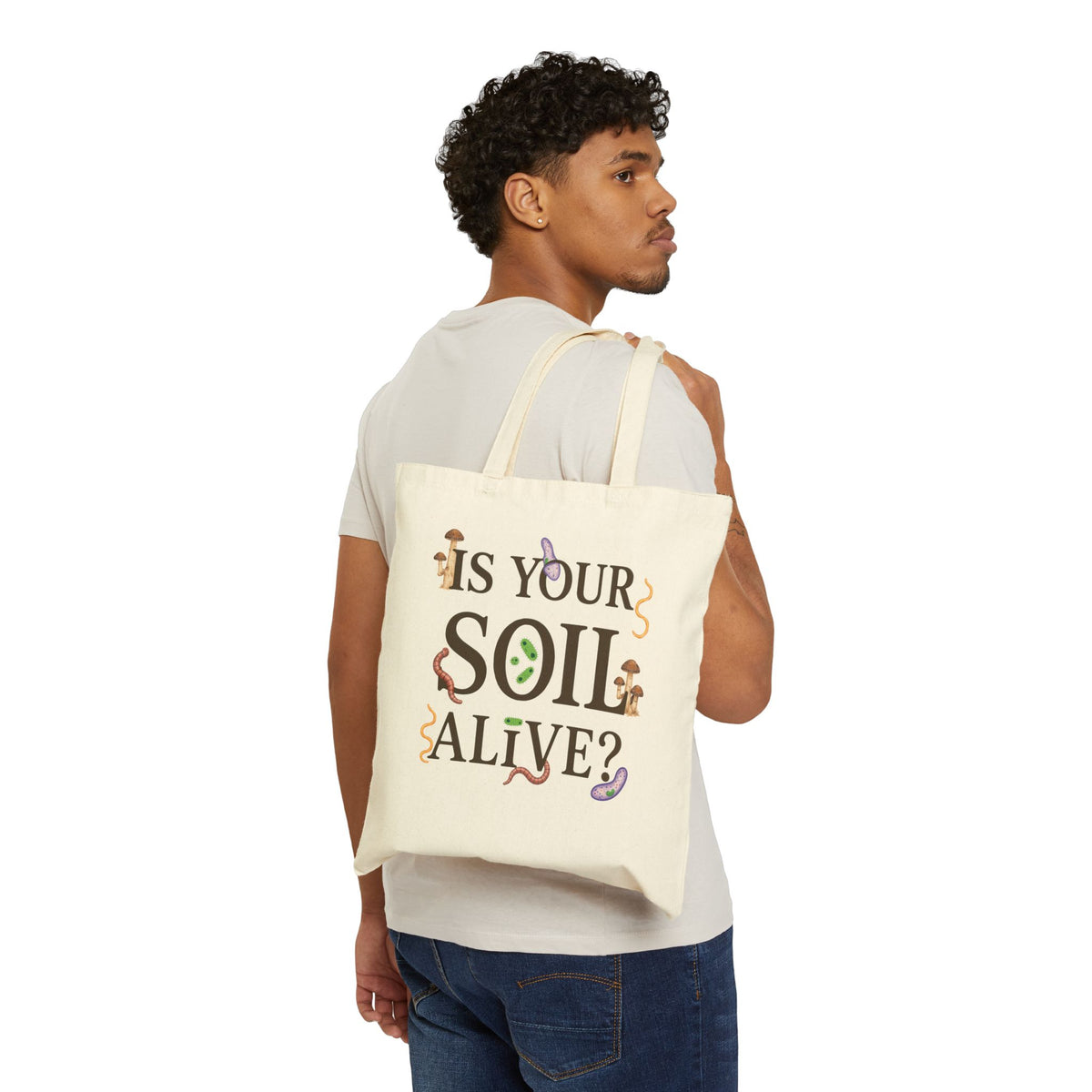 John & Bob’s® “Is Your Soil Alive?” Canvas Tote