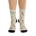 John & Bob’s® Microorganisms Crew Socks – Natural
